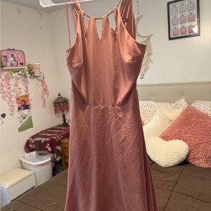 Express Pink Halter Sheath Dress